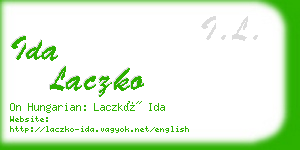 ida laczko business card